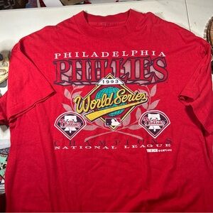 The Game Red Philadelphia Phillies World Series Tee